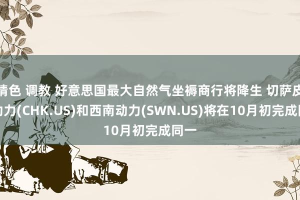 情色 调教 好意思国最大自然气坐褥商行将降生 切萨皮克动力(CHK.US)和西南动力(SWN.US)将在10月初完成同一