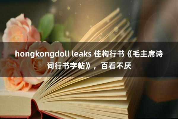 hongkongdoll leaks 佳构行书《毛主席诗词行书字帖》，百看不厌