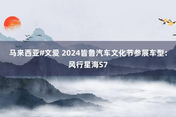 马来西亚#文爱 2024皆鲁汽车文化节参展车型：风行星海S7