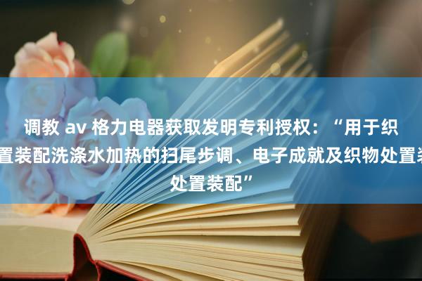 调教 av 格力电器获取发明专利授权：“用于织物处置装配洗涤水加热的扫尾步调、电子成就及织物处置装配”