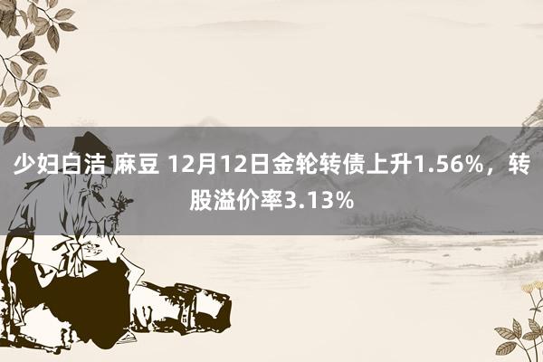 少妇白洁 麻豆 12月12日金轮转债上升1.56%，转股溢价率3.13%