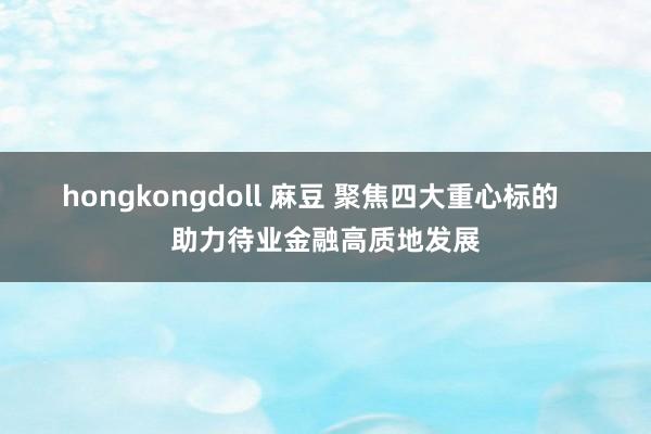 hongkongdoll 麻豆 聚焦四大重心标的    助力待业金融高质地发展