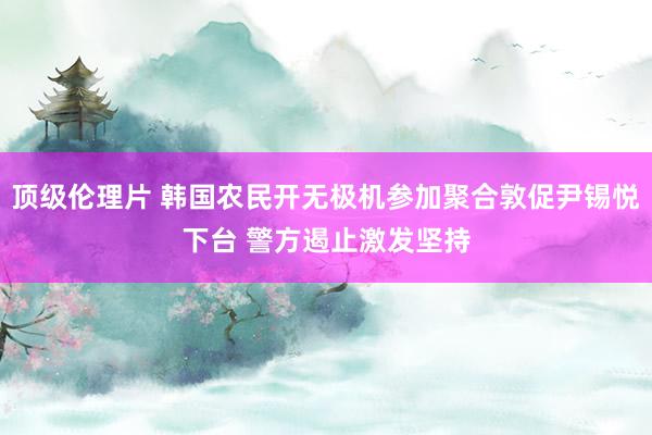 顶级伦理片 韩国农民开无极机参加聚合敦促尹锡悦下台 警方遏止激发坚持