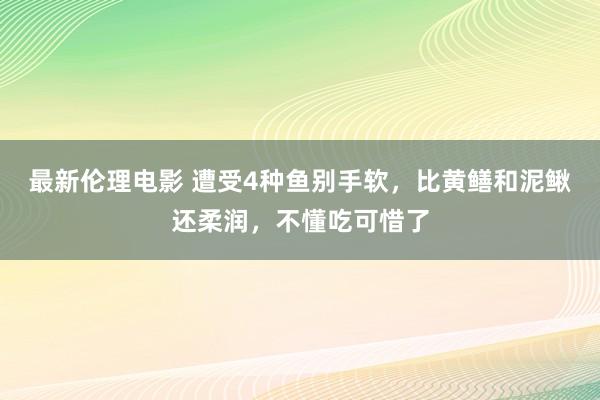 最新伦理电影 遭受4种鱼别手软，比黄鳝和泥鳅还柔润，不懂吃可惜了