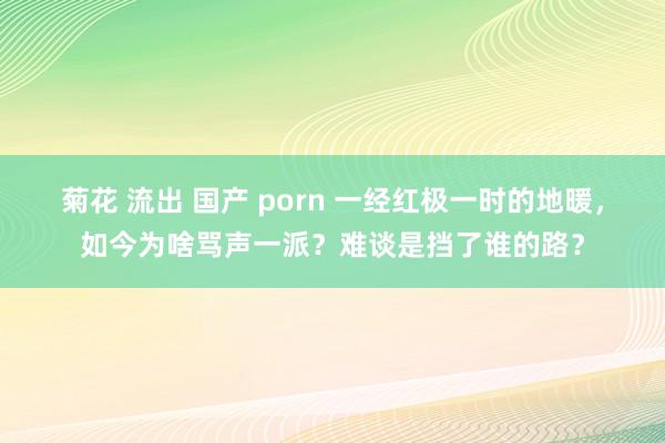 菊花 流出 国产 porn 一经红极一时的地暖，如今为啥骂声一派？难谈是挡了谁的路？